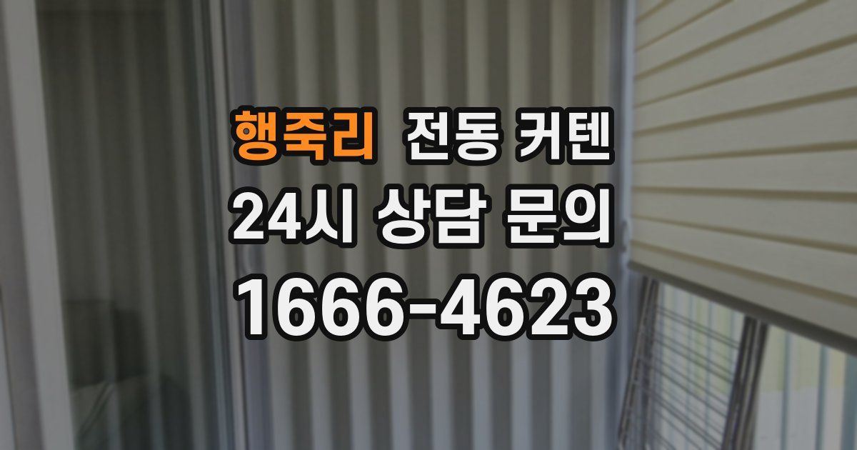 행죽리 전동 커텐