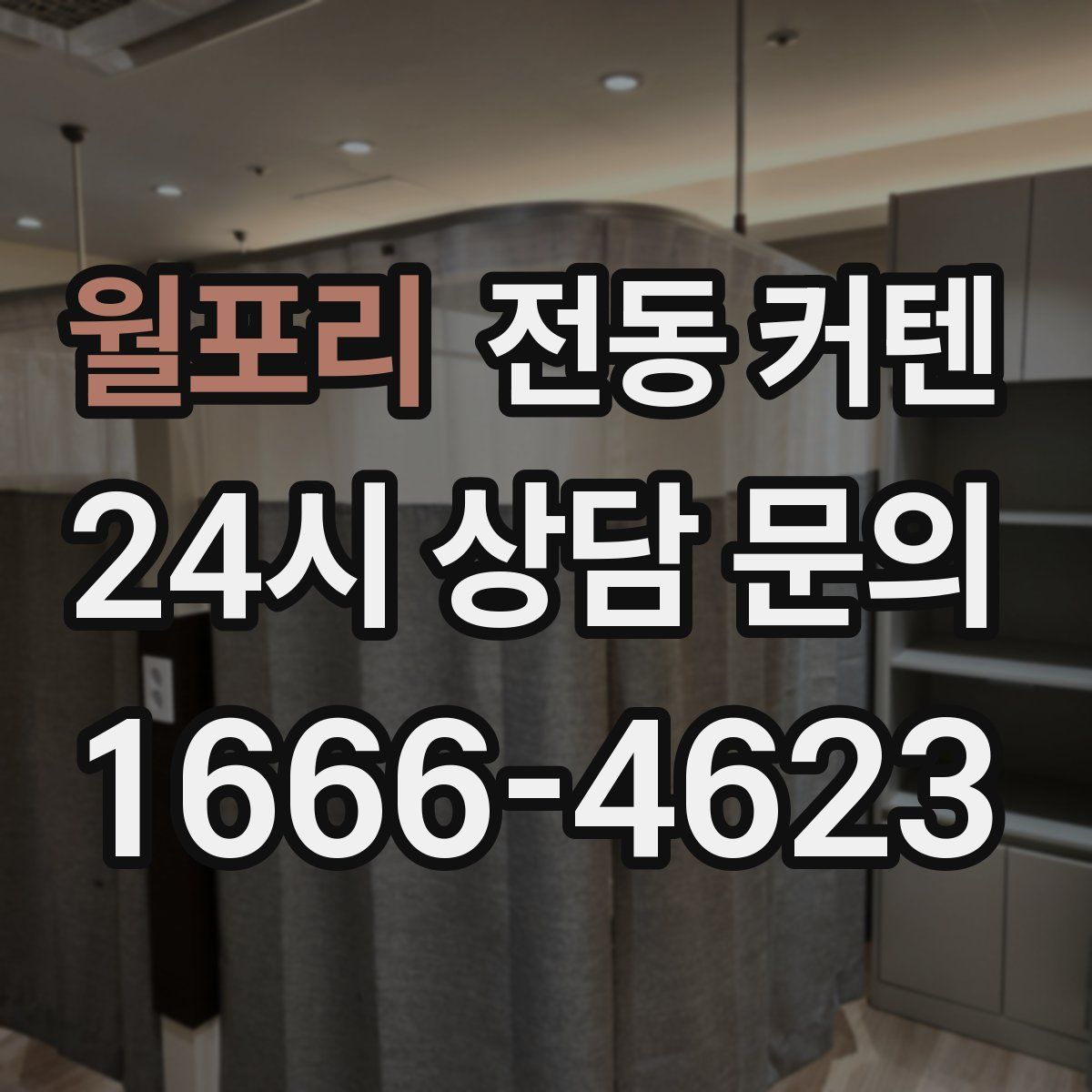 월포리 전동 커텐