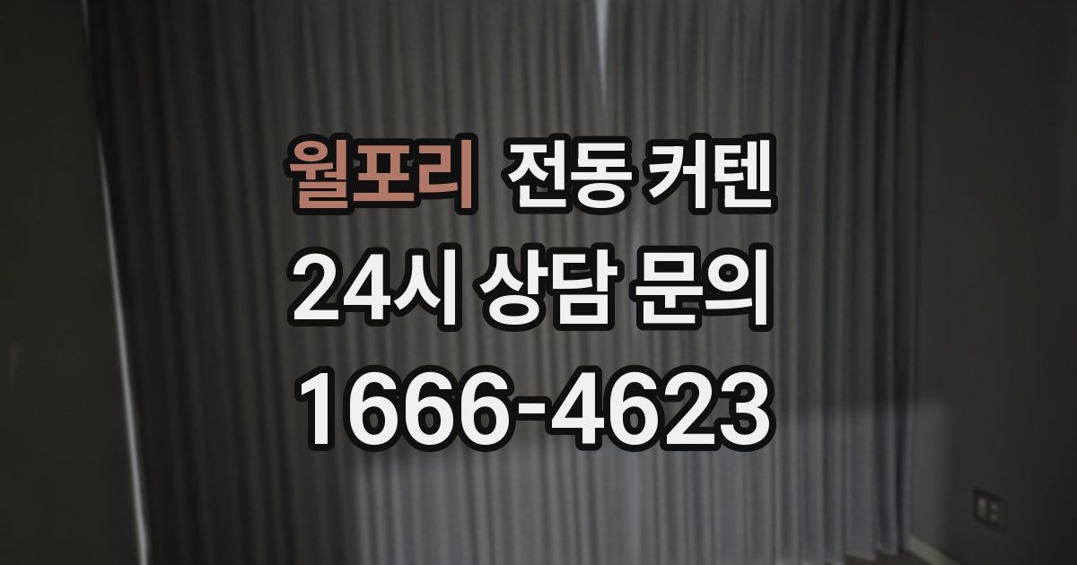 월포리 전동 커텐