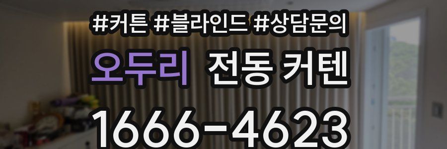 오두리 전동 커텐