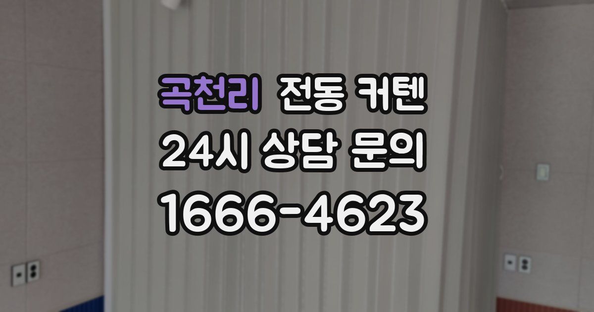 곡천리 전동 커텐
