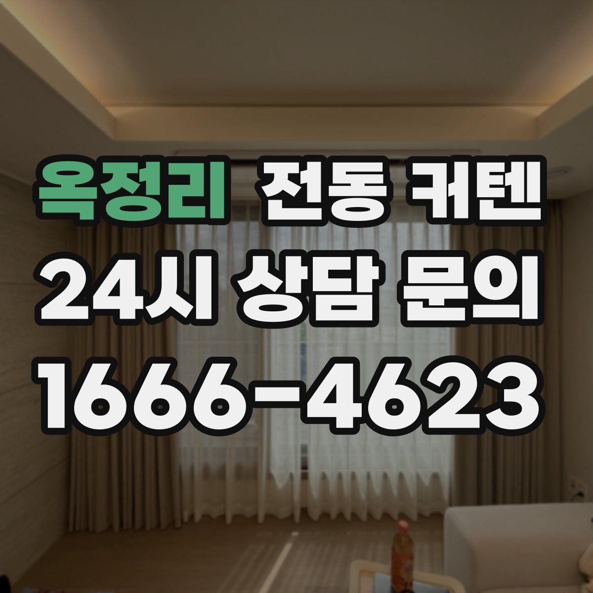 옥정리 전동 커텐