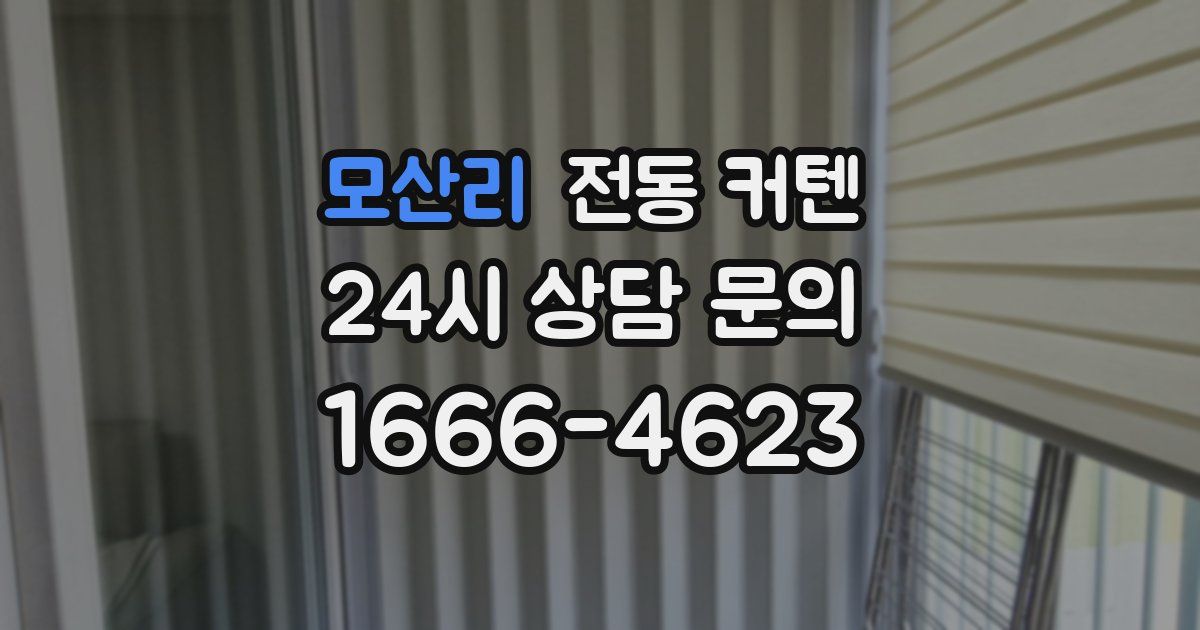 모산리 전동 커텐