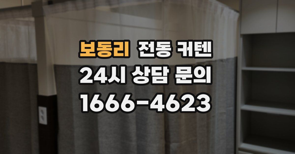 보동리 전동 커텐
