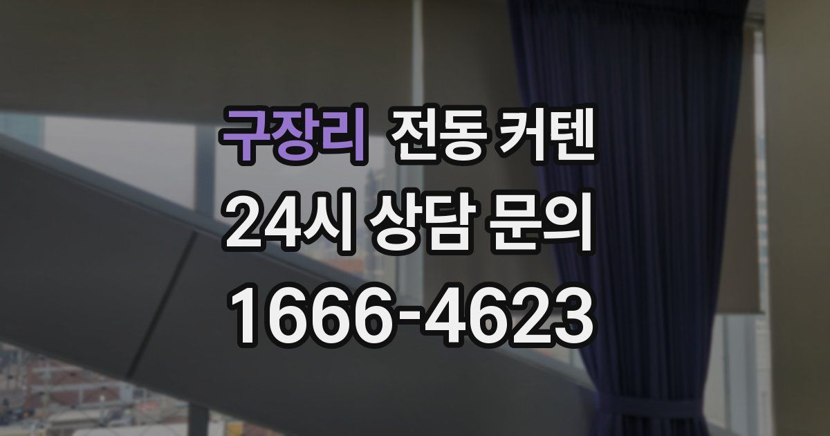 구장리 전동 커텐