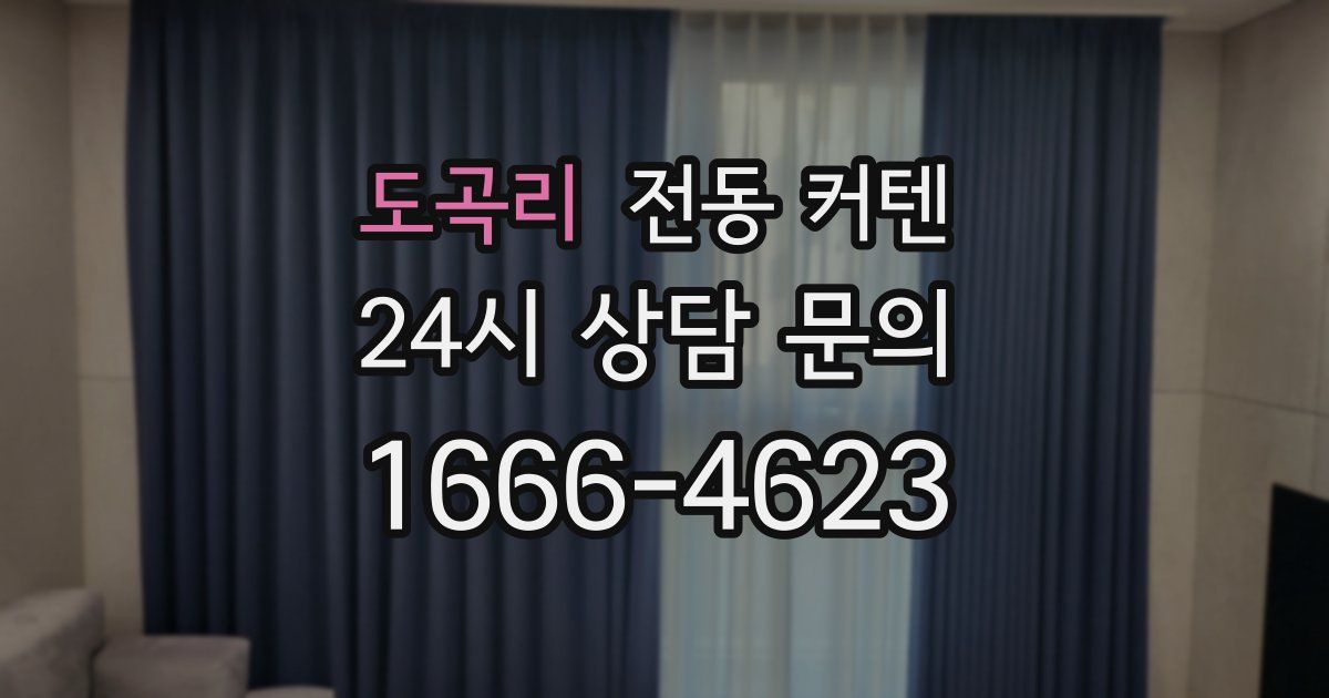 도곡리 전동 커텐