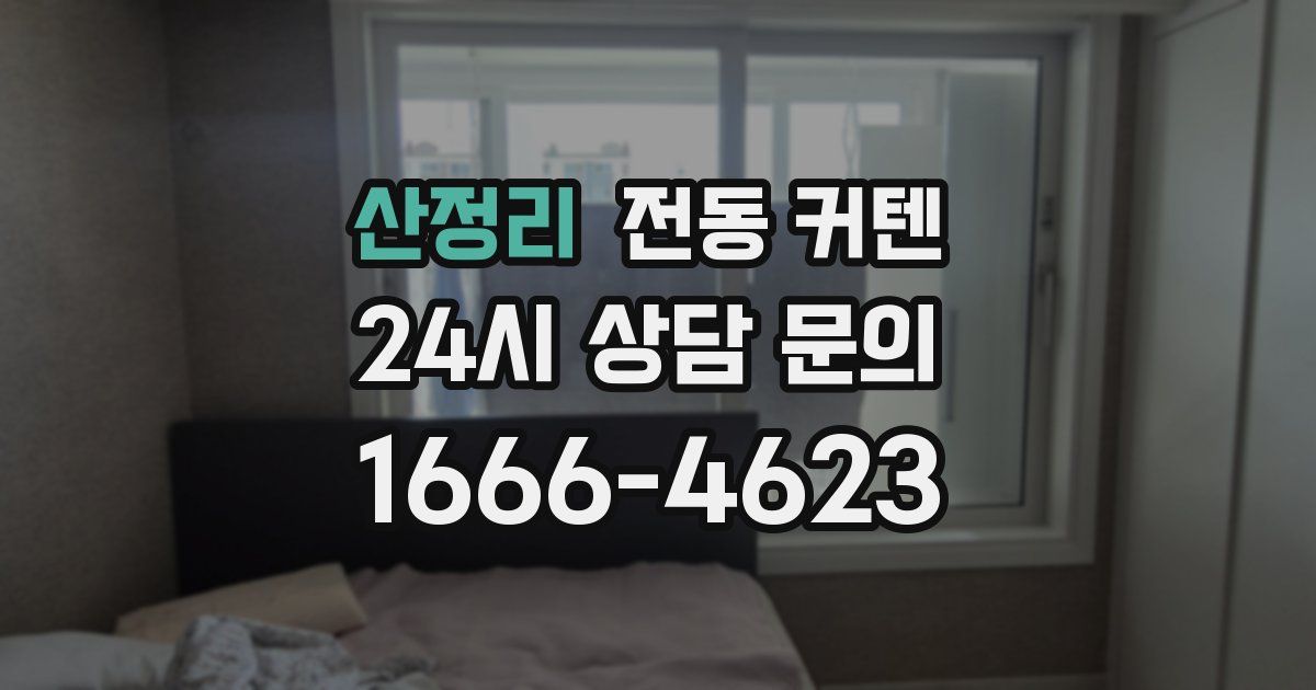 산정리 전동 커텐