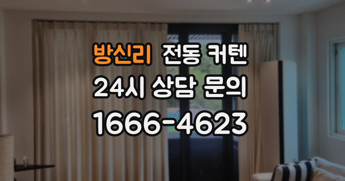 방신리 전동 커텐