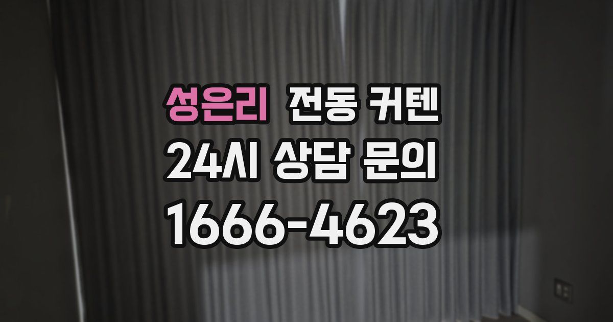 성은리 전동 커텐