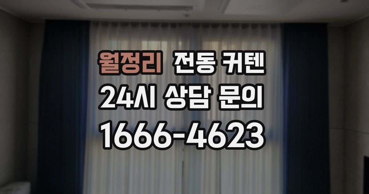 월정리 전동 커텐