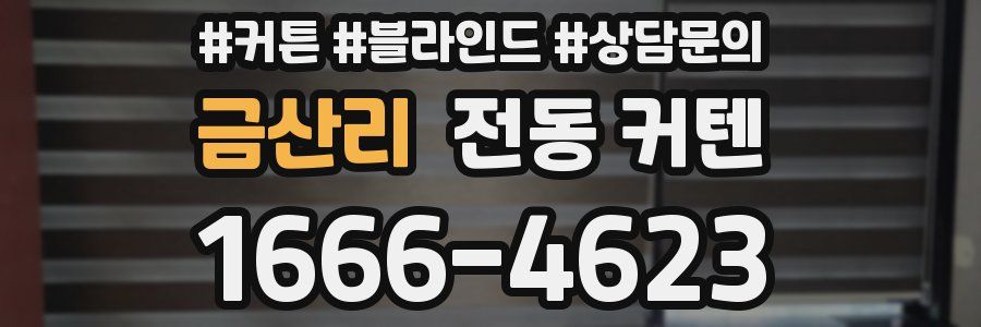금산리 전동 커텐