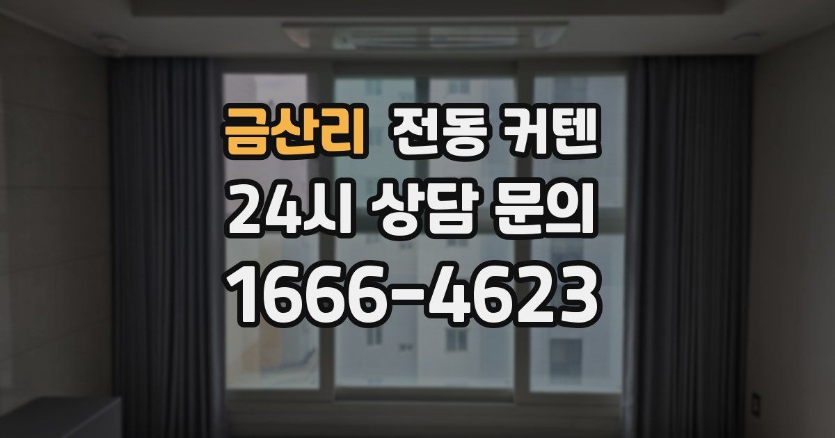 금산리 전동 커텐