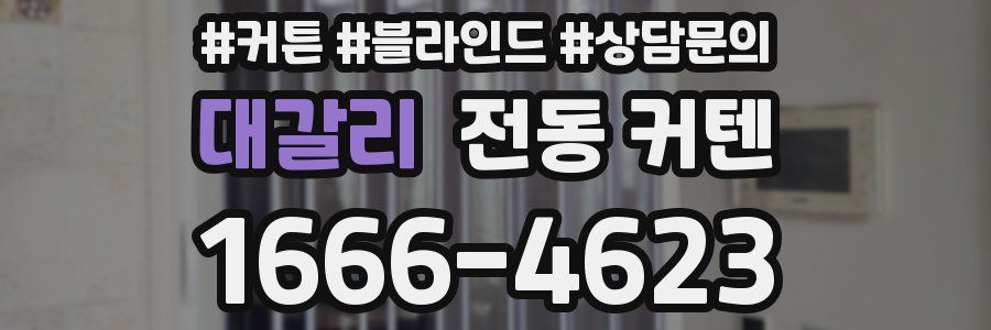 대갈리 전동 커텐