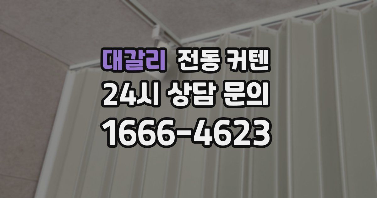 대갈리 전동 커텐