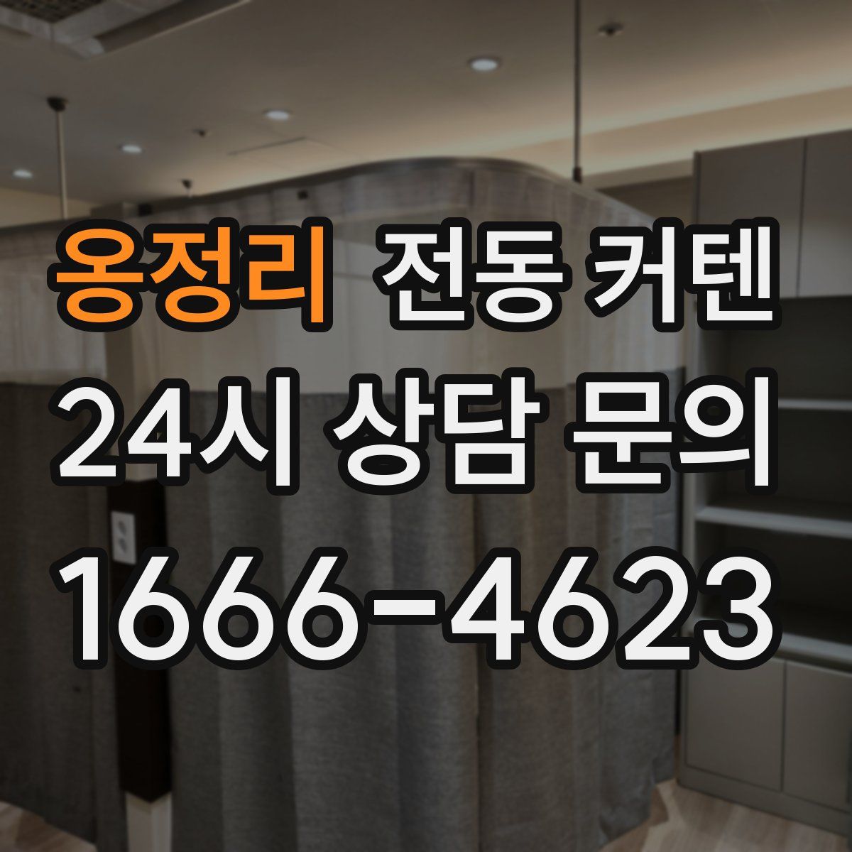 옹정리 전동 커텐