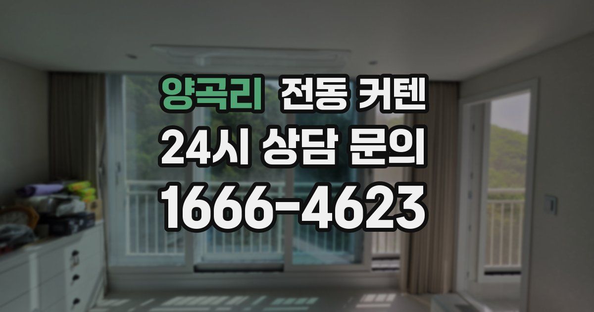 양곡리 전동 커텐