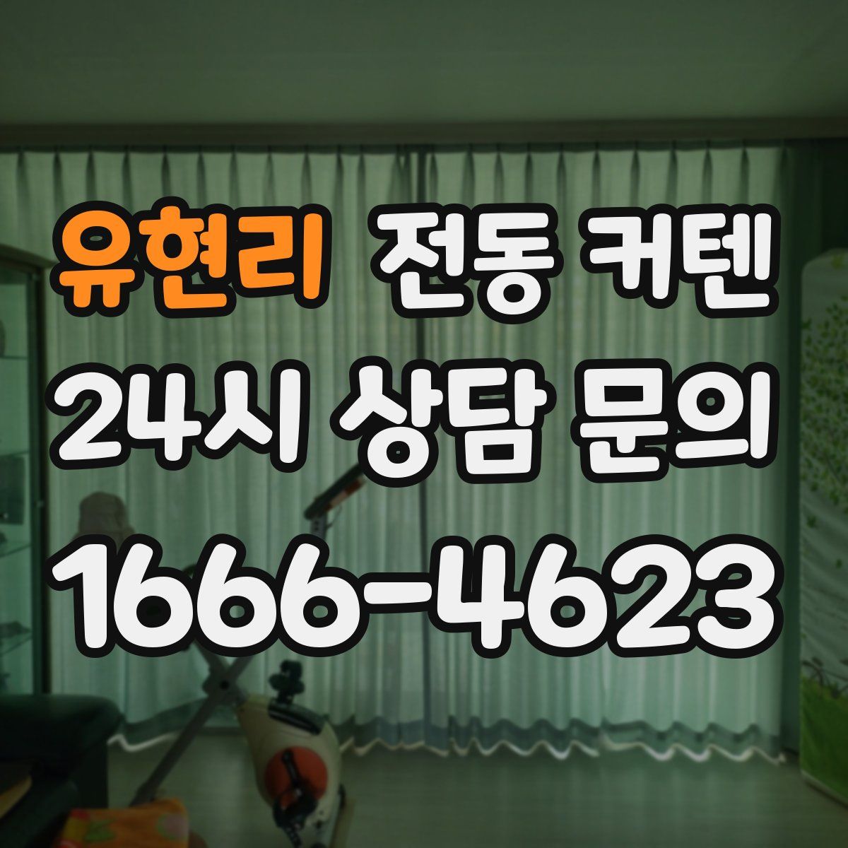 유현리 전동 커텐