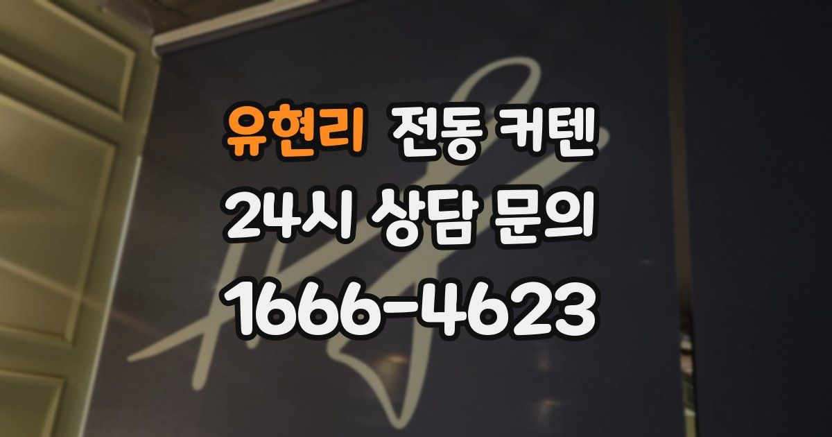 유현리 전동 커텐