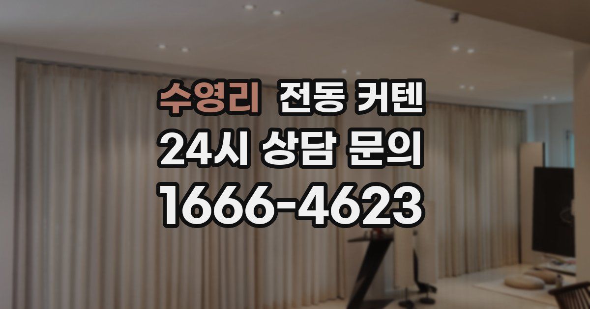 수영리 전동 커텐