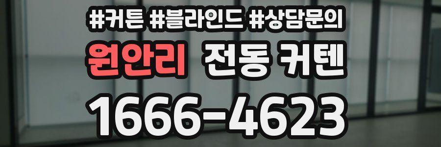 원안리 전동 커텐