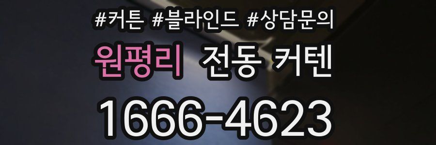 원평리 전동 커텐