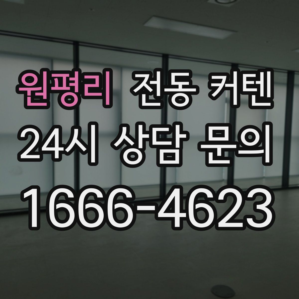 원평리 전동 커텐