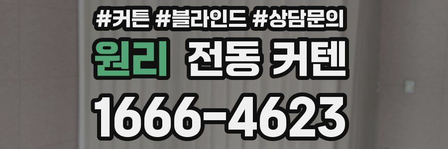 원리 전동 커텐