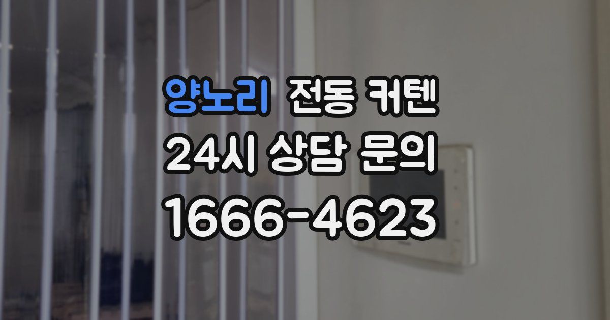 양노리 전동 커텐