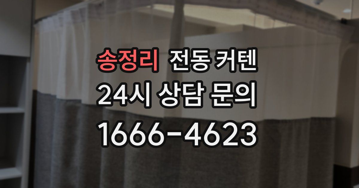 송정리 전동 커텐