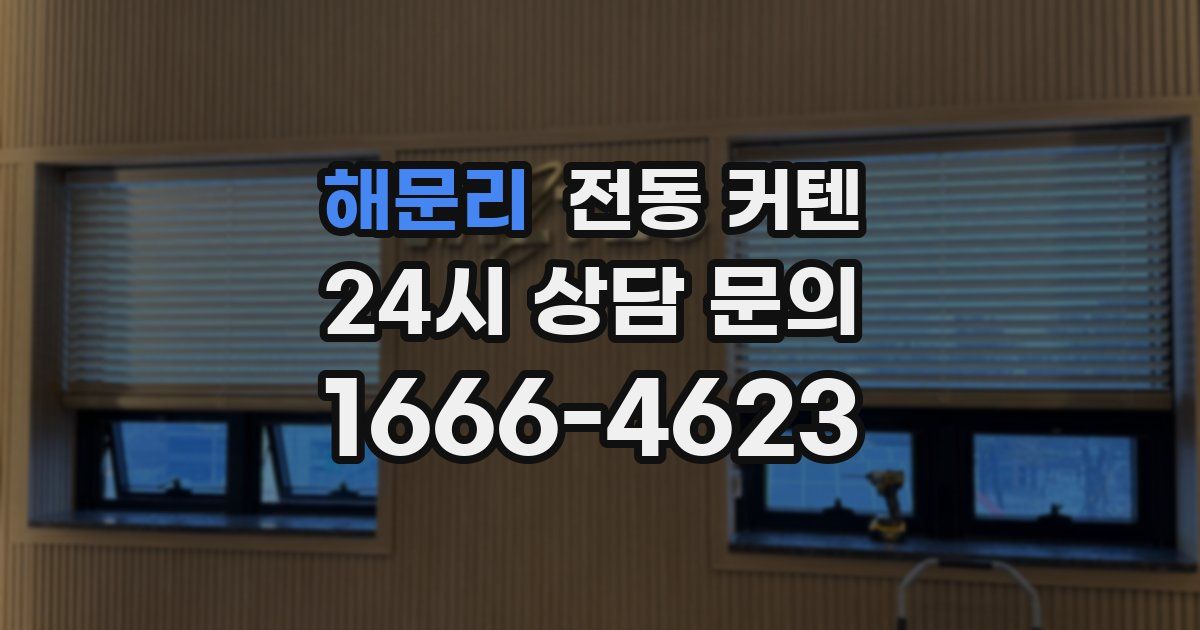 해문리 전동 커텐