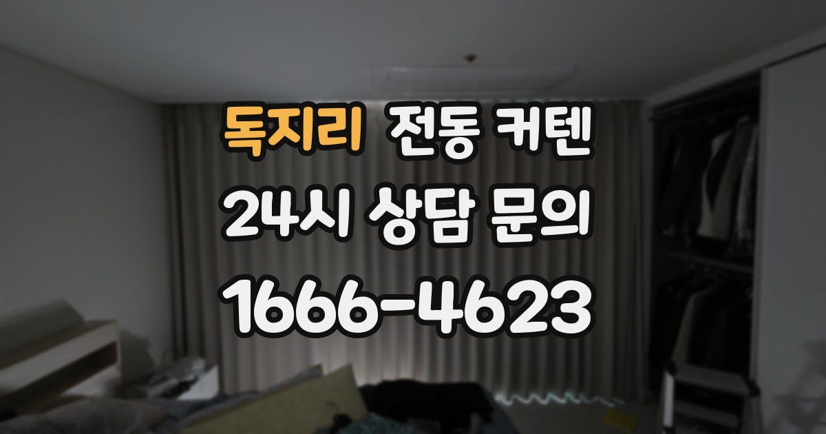독지리 전동 커텐