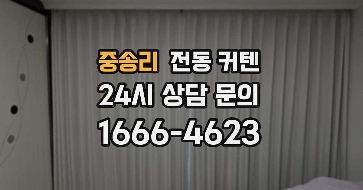 중송리 전동 커텐