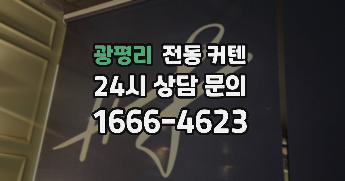 광평리 전동 커텐
