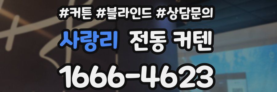 사랑리 전동 커텐