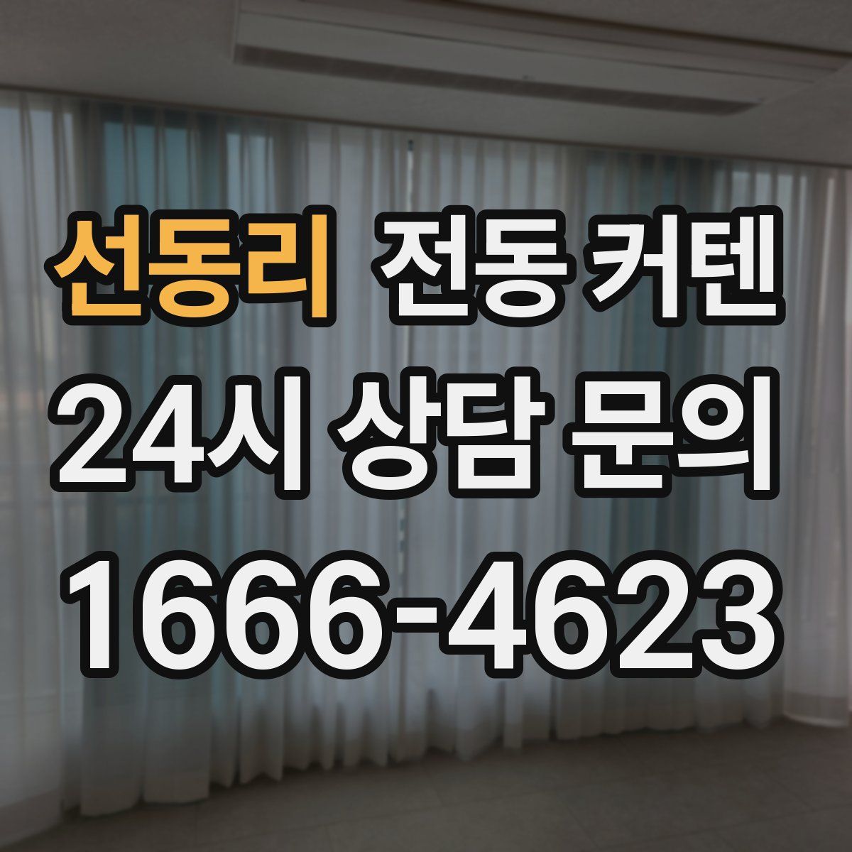 선동리 전동 커텐