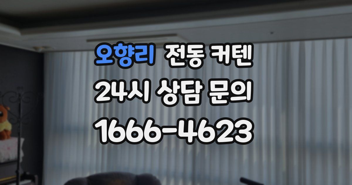 오향리 전동 커텐