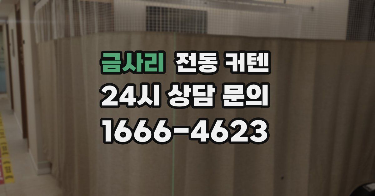 금사리 전동 커텐