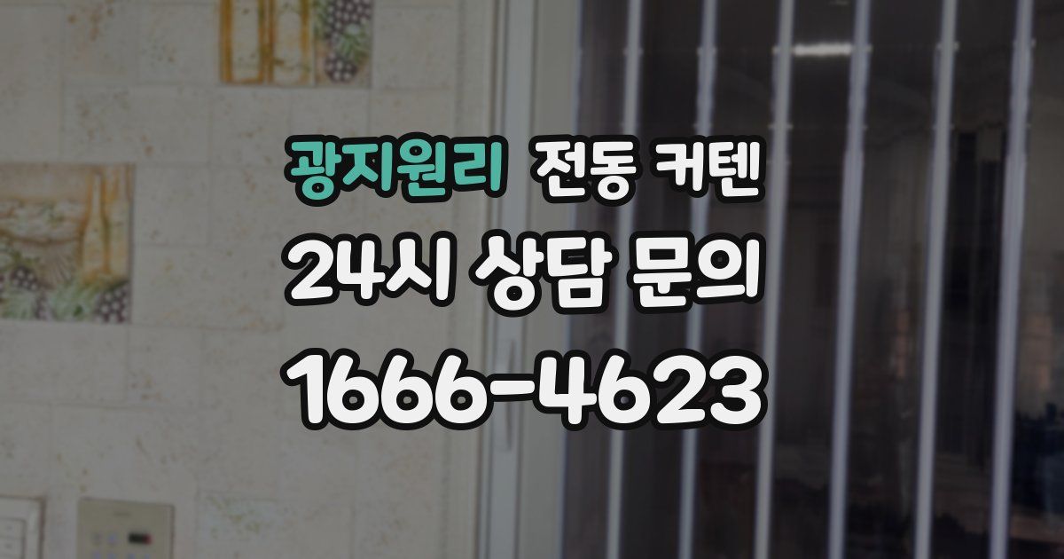 광지원리 전동 커텐