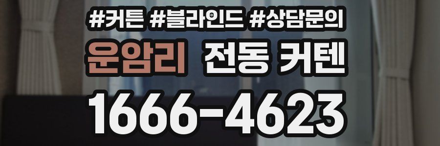 운암리 전동 커텐
