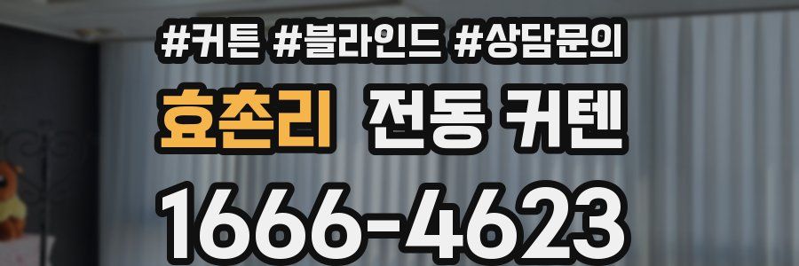 효촌리 전동 커텐