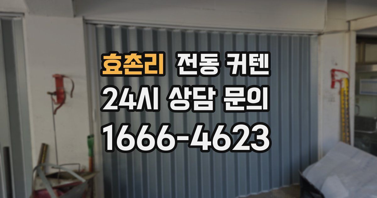 효촌리 전동 커텐