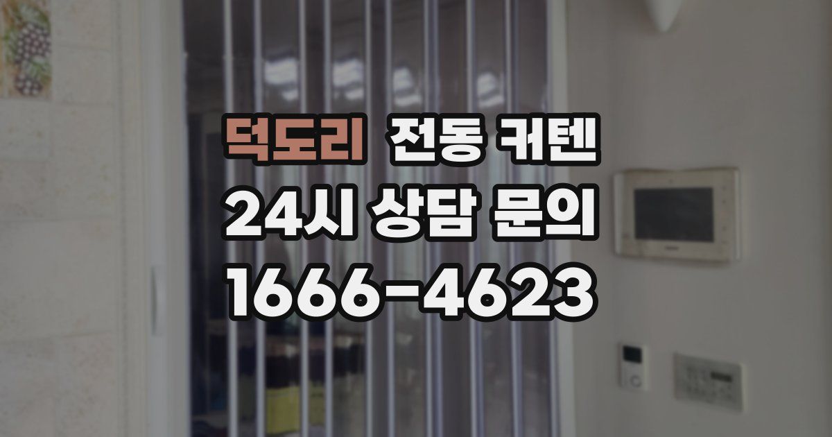 덕도리 전동 커텐