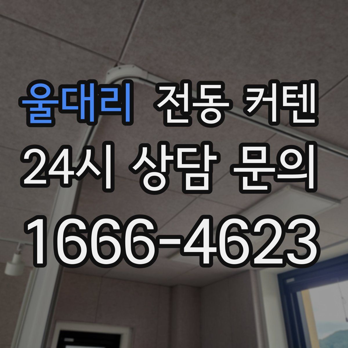 울대리 전동 커텐