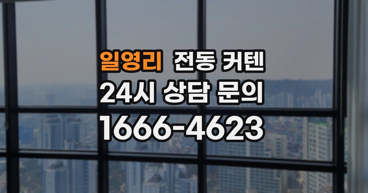 일영리 전동 커텐