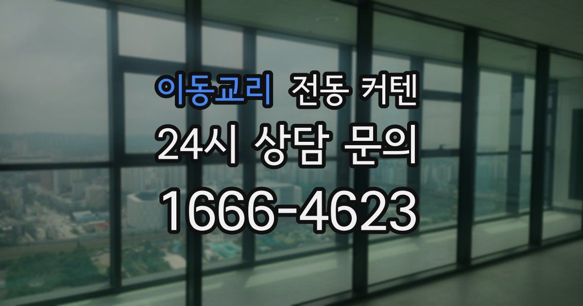 이동교리 전동 커텐
