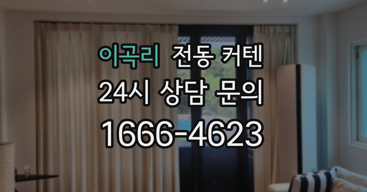 이곡리 전동 커텐
