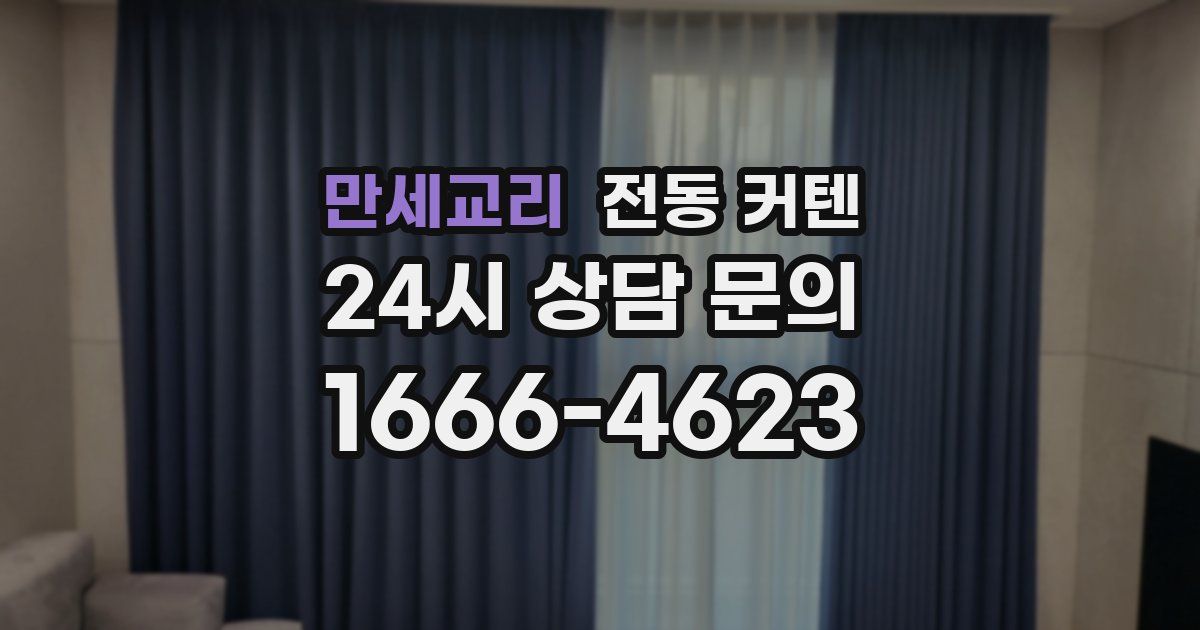 만세교리 전동 커텐