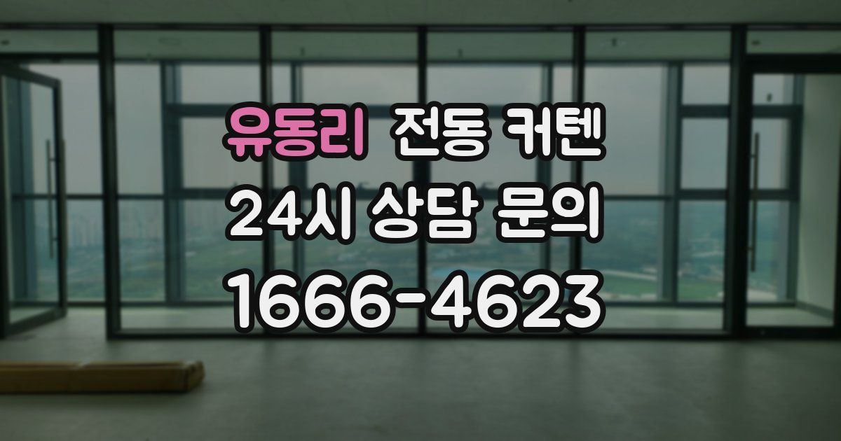유동리 전동 커텐