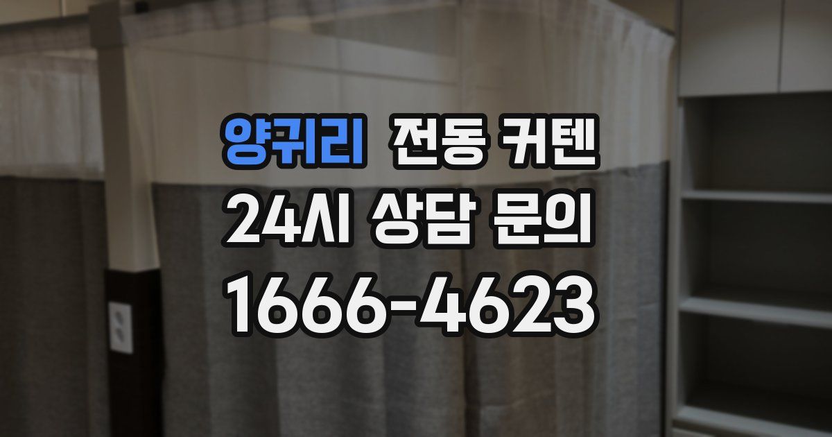 양귀리 전동 커텐