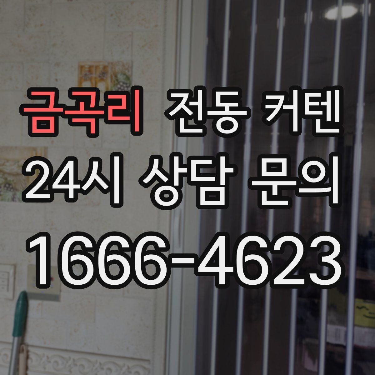 금곡리 전동 커텐